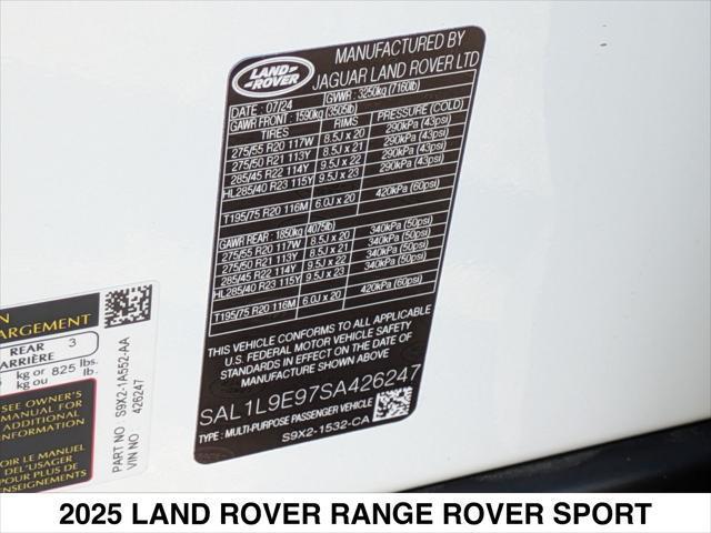 new 2025 Land Rover Range Rover Sport car, priced at $126,240