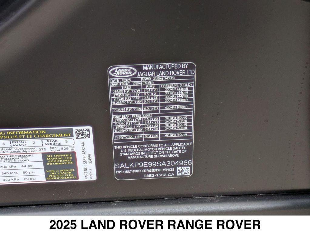 new 2025 Land Rover Range Rover car