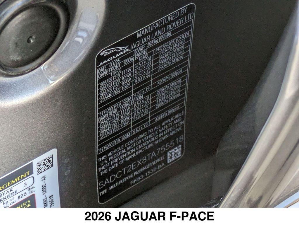 new 2026 Jaguar F-PACE car, priced at $68,158