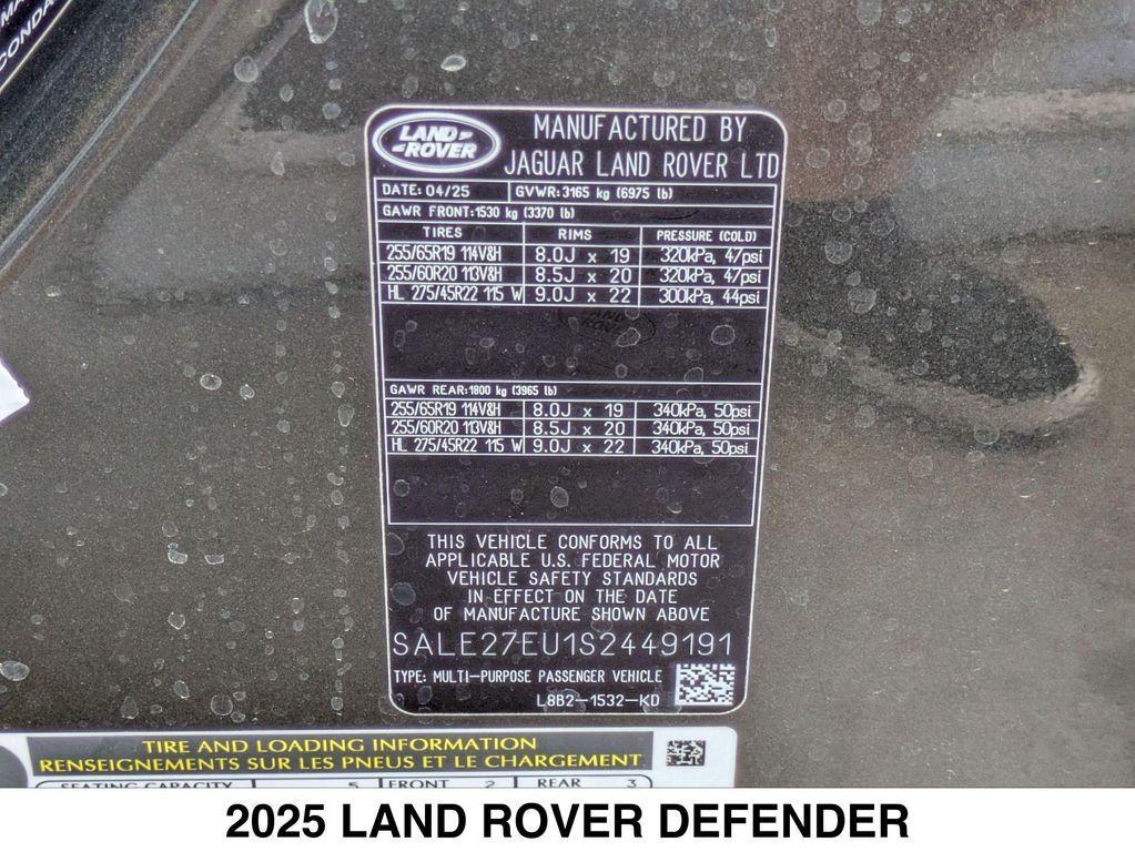 new 2025 Land Rover Defender car