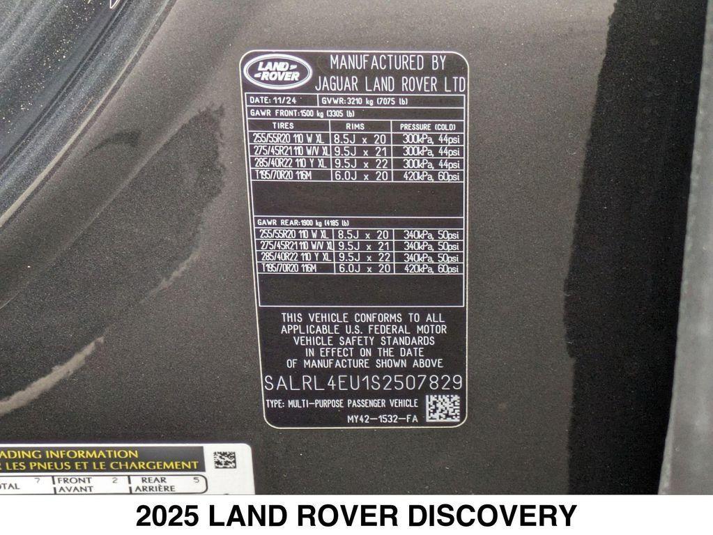 new 2025 Land Rover Discovery car, priced at $75,168