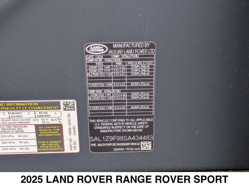 new 2025 Land Rover Range Rover Sport car