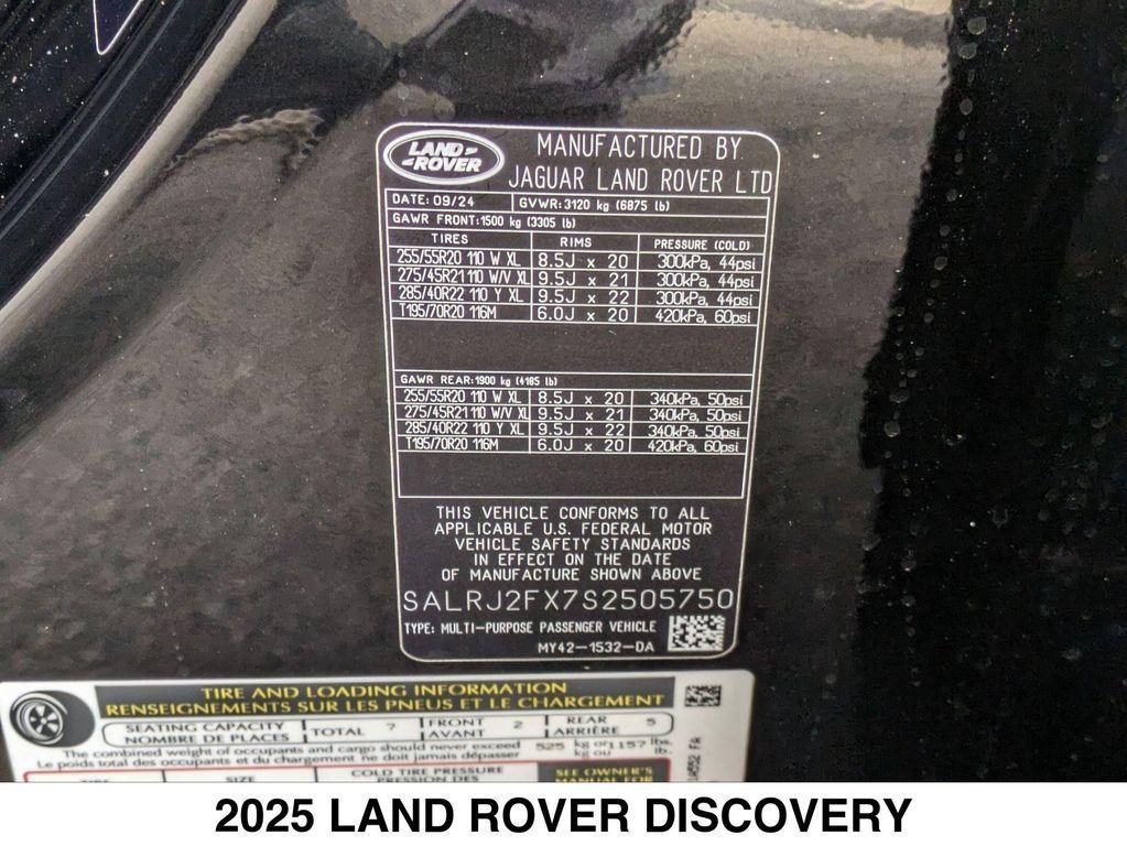 new 2025 Land Rover Discovery car, priced at $65,968