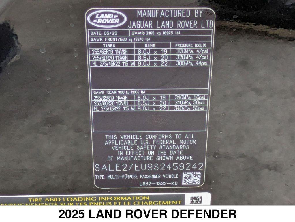 new 2025 Land Rover Defender car