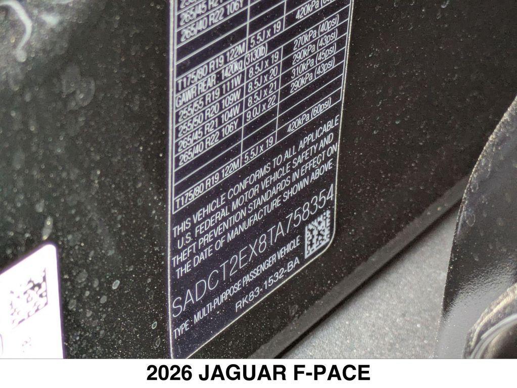 new 2026 Jaguar F-PACE car, priced at $65,113