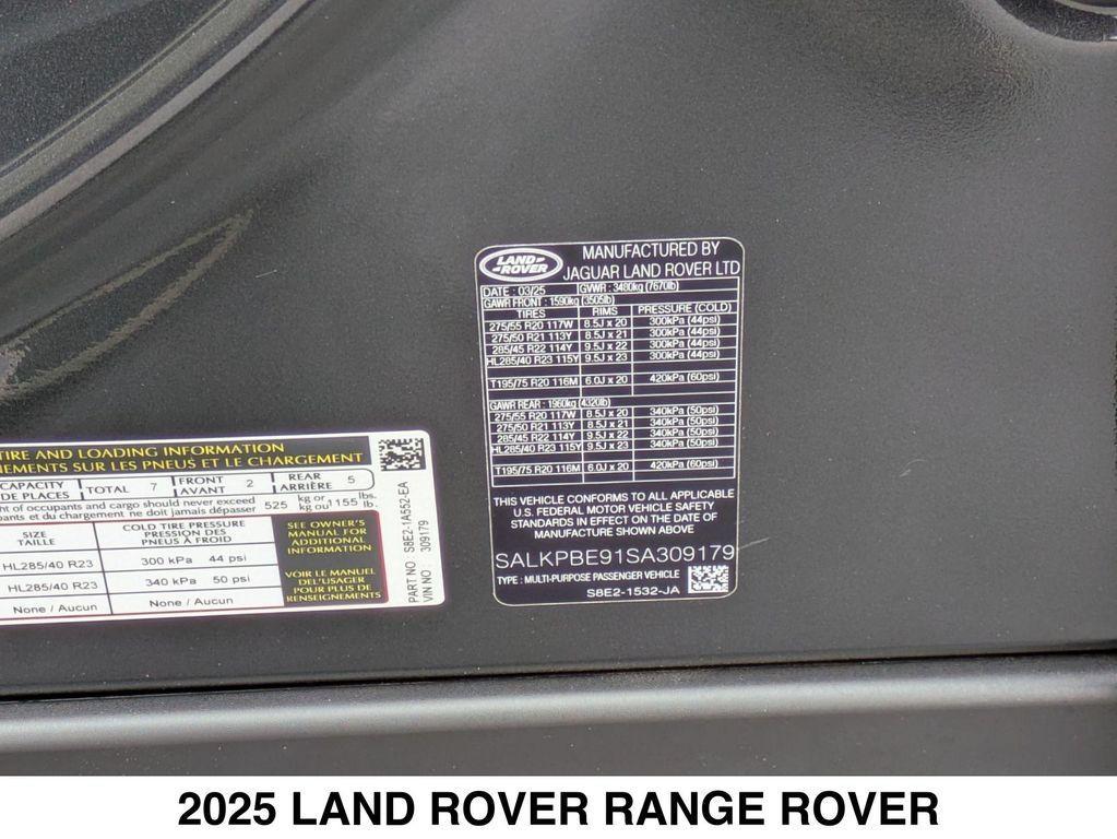 new 2025 Land Rover Range Rover car