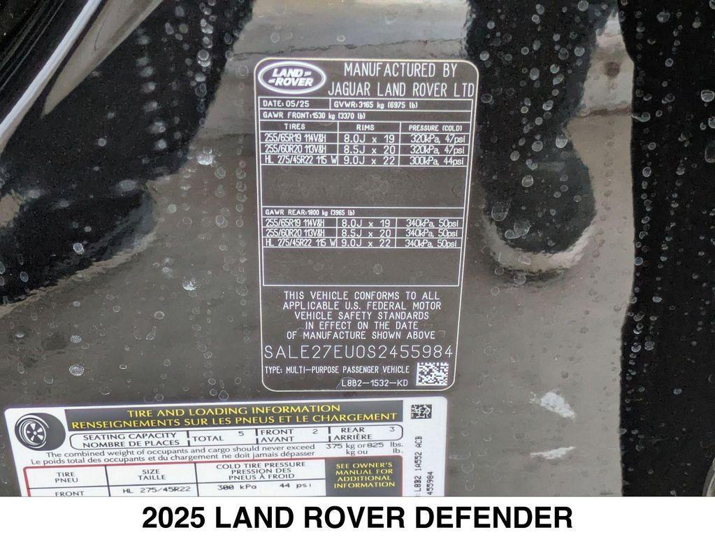 new 2025 Land Rover Defender car
