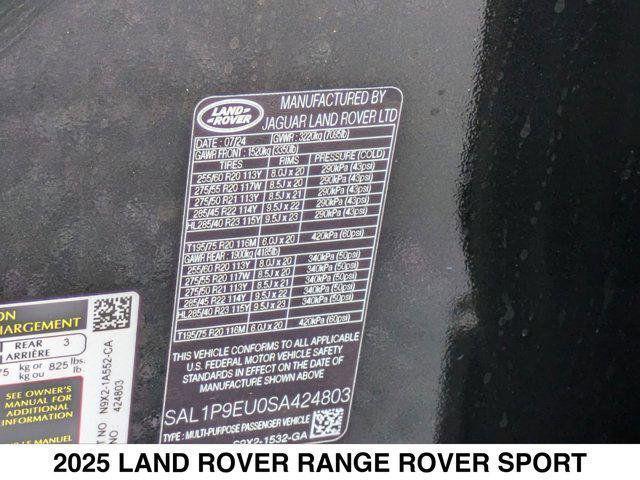 new 2025 Land Rover Range Rover Sport car