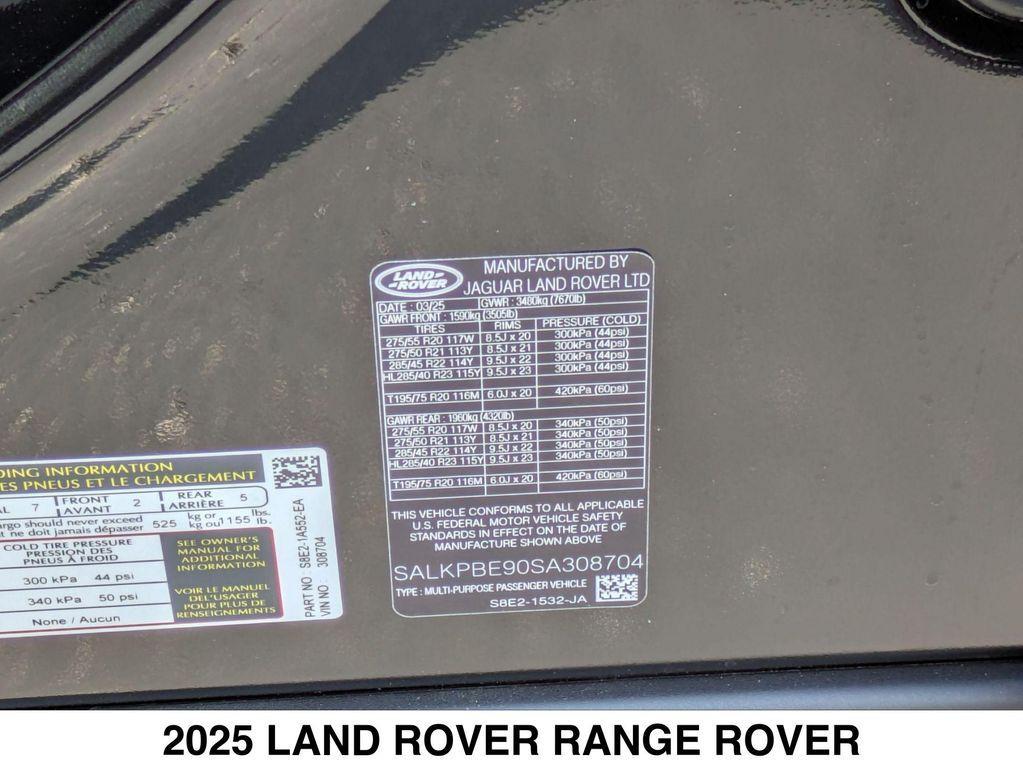 new 2025 Land Rover Range Rover car