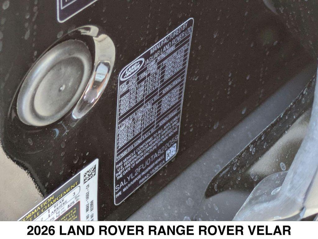 new 2026 Land Rover Range Rover Velar car, priced at $76,995