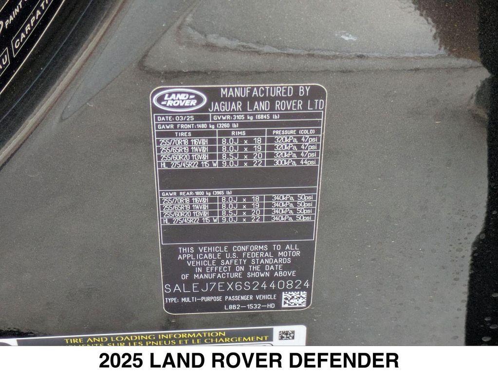 new 2025 Land Rover Defender car