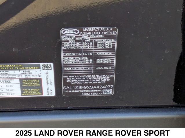 new 2025 Land Rover Range Rover Sport car