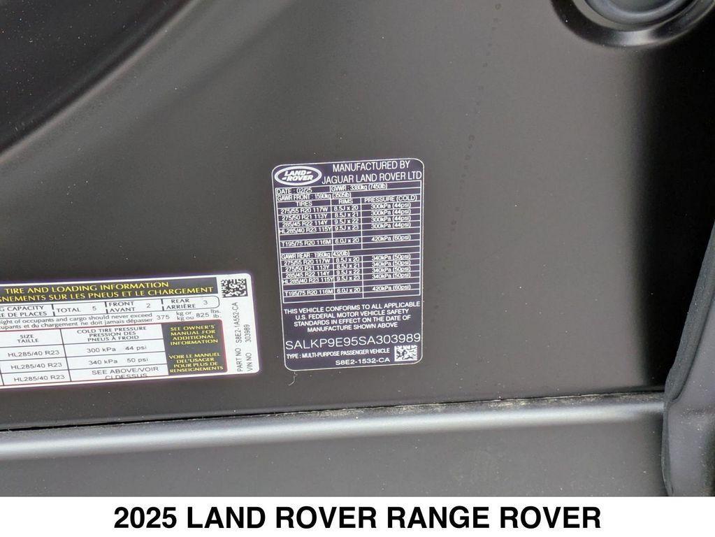 new 2025 Land Rover Range Rover car