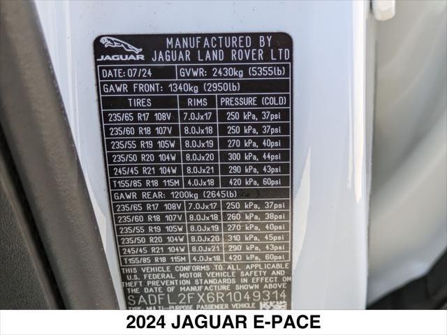 new 2024 Jaguar E-PACE car, priced at $55,018