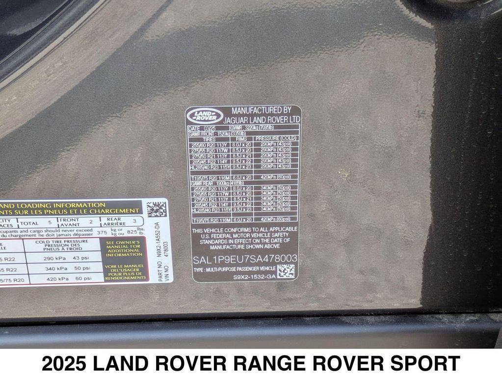 new 2025 Land Rover Range Rover Sport car