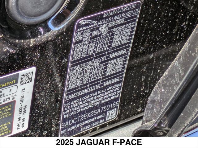 new 2025 Jaguar F-PACE car, priced at $62,403