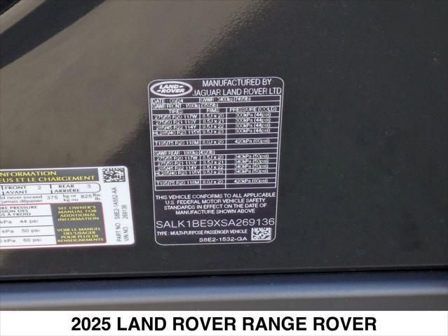 new 2025 Land Rover Range Rover car