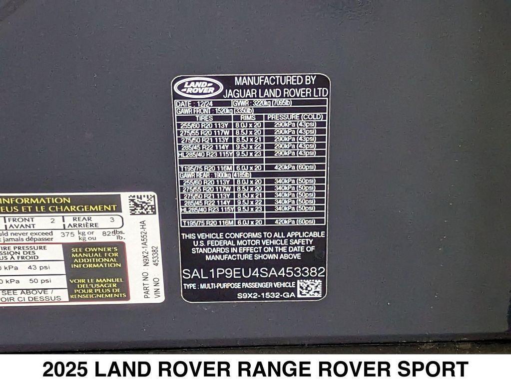 new 2025 Land Rover Range Rover Sport car