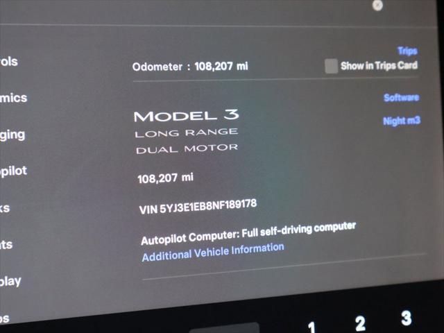 used 2022 Tesla Model 3 car, priced at $21,494