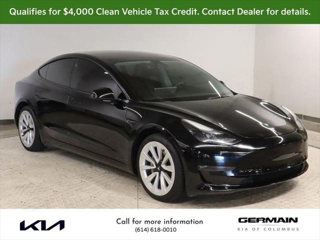 used 2022 Tesla Model 3 car, priced at $21,494