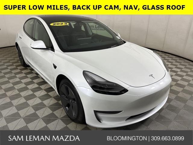 used 2023 Tesla Model 3 car, priced at $27,895