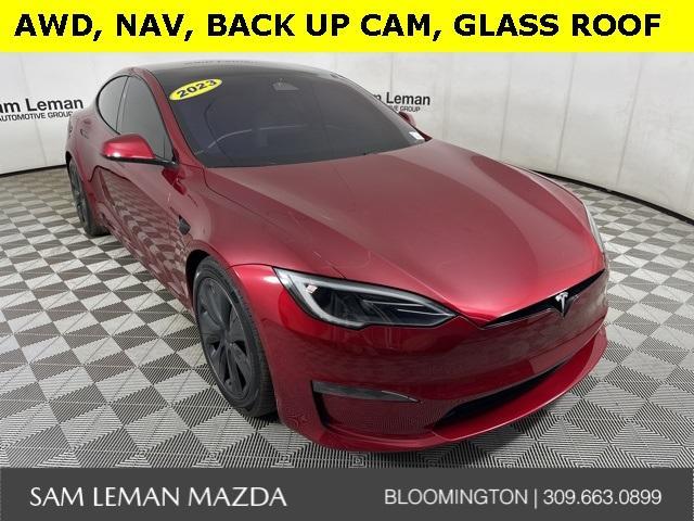 used 2023 Tesla Model S car, priced at $56,480