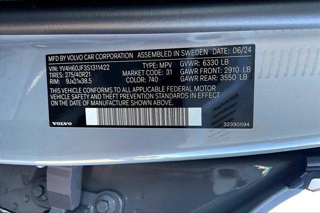 new 2025 Volvo XC90 Plug-In Hybrid car, priced at $78,665
