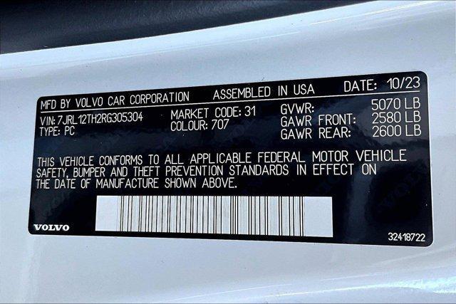 new 2024 Volvo S60 car, priced at $36,497