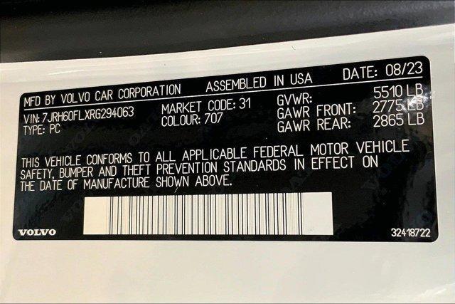 new 2024 Volvo S60 Recharge Plug-In Hybrid car, priced at $43,497