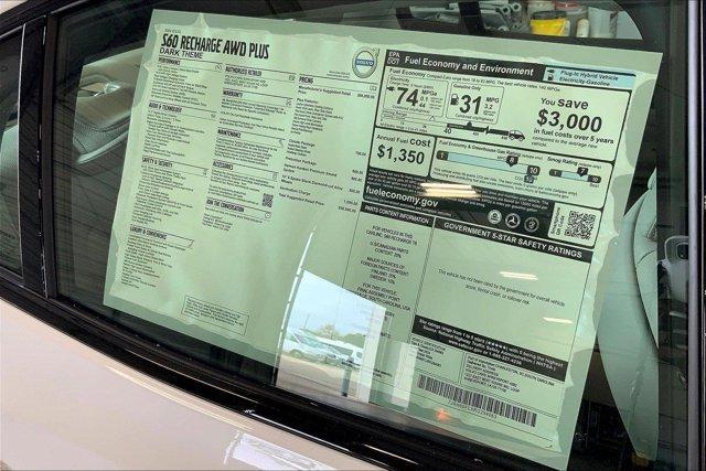 new 2024 Volvo S60 Recharge Plug-In Hybrid car, priced at $43,497