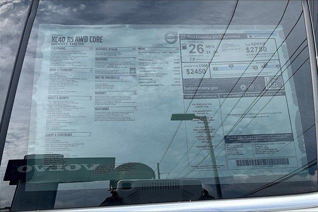 new 2025 Volvo XC40 car, priced at $46,510