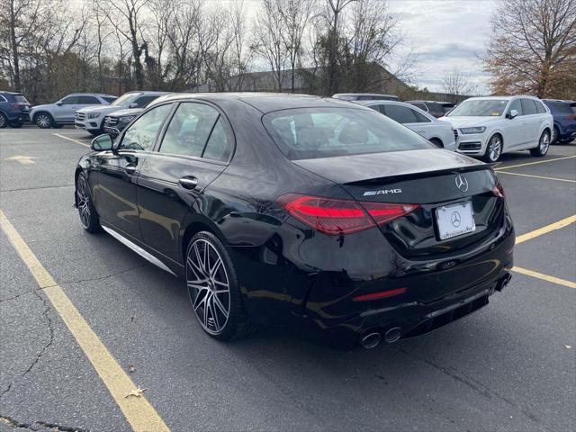 new 2025 Mercedes-Benz AMG C 43 car, priced at $77,135