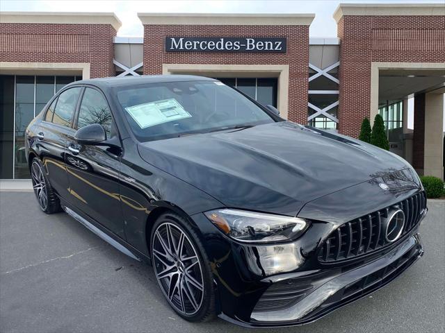 new 2025 Mercedes-Benz AMG C 43 car, priced at $77,135