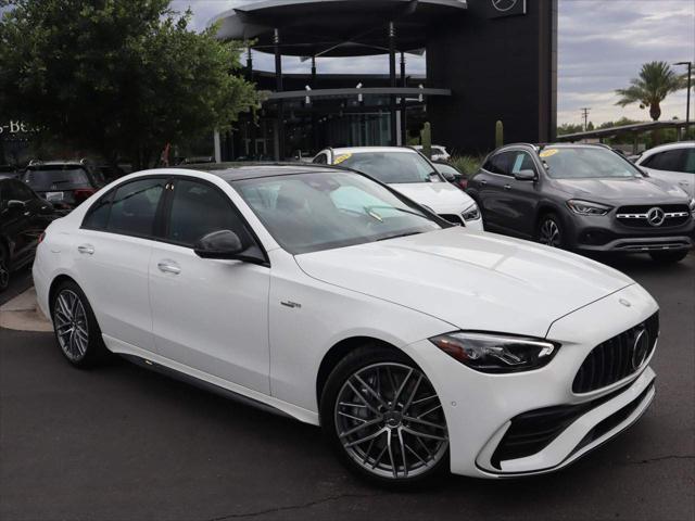 new 2024 Mercedes-Benz AMG C 43 car, priced at $69,570