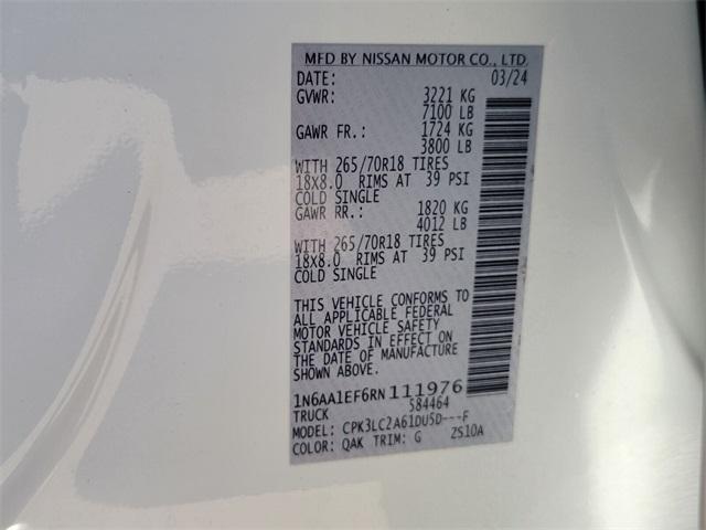 used 2024 Nissan Titan car, priced at $40,756