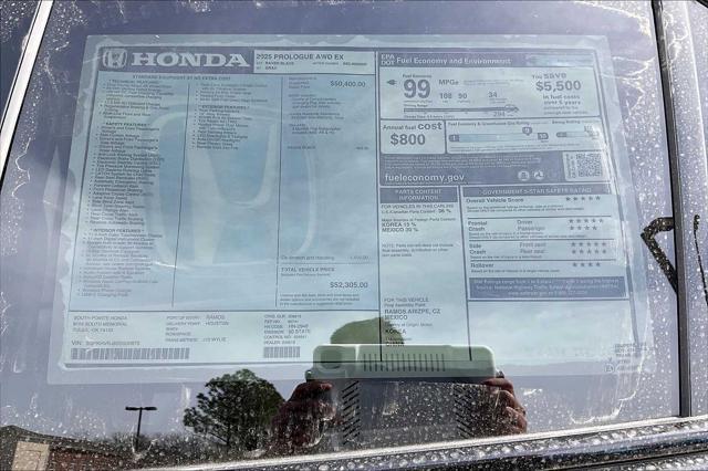 new 2025 Honda Prologue car, priced at $52,305