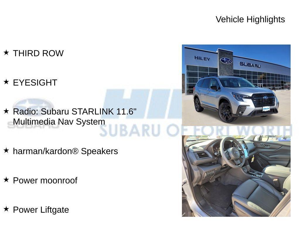 new 2025 Subaru Ascent car, priced at $50,308