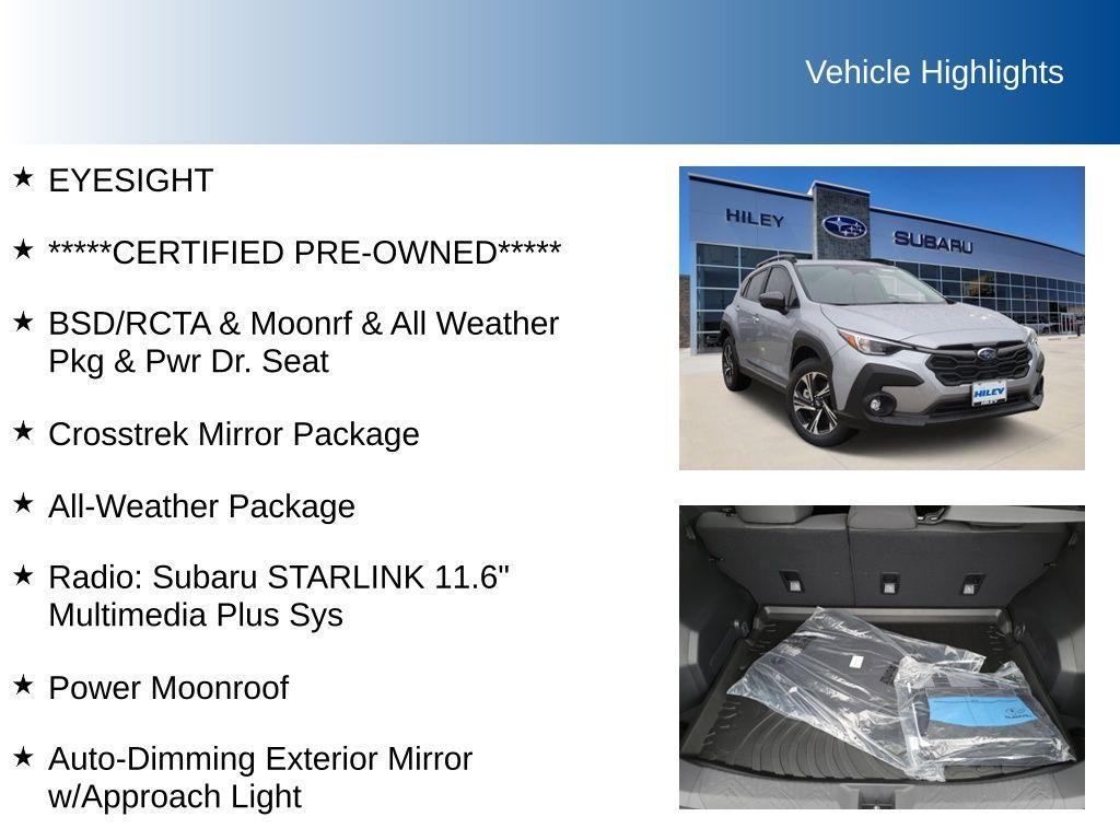used 2024 Subaru Crosstrek car, priced at $27,744