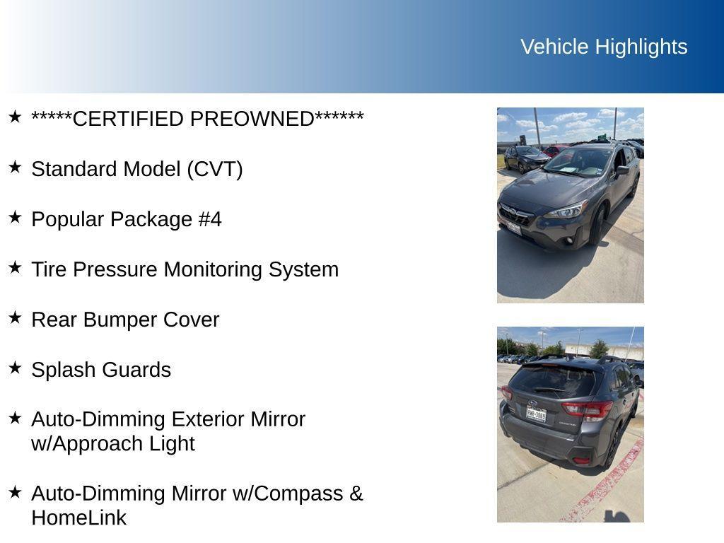 used 2022 Subaru Crosstrek car, priced at $23,306