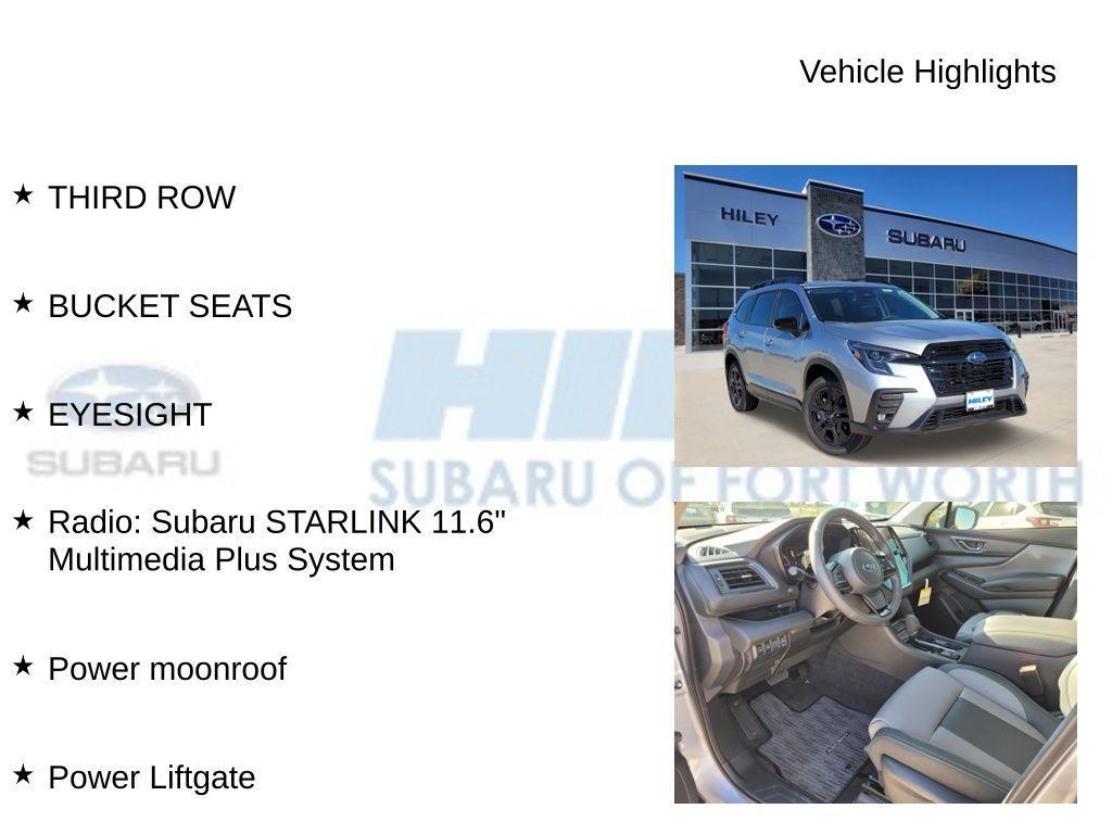 new 2025 Subaru Ascent car, priced at $42,606