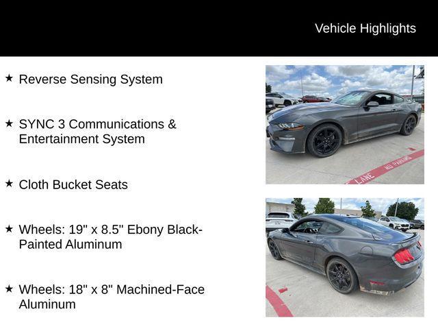 used 2019 Ford Mustang car, priced at $19,290