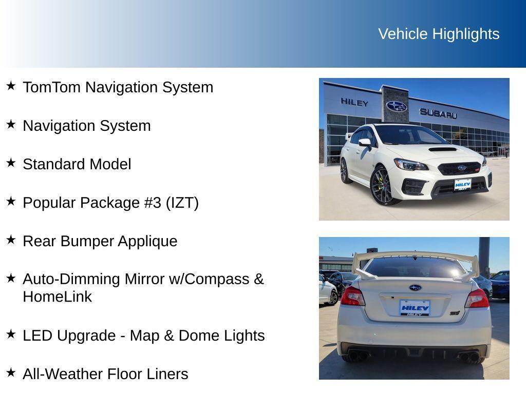 used 2021 Subaru WRX STI car, priced at $35,805