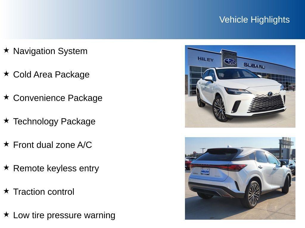 used 2024 Lexus RX 350 car, priced at $54,691