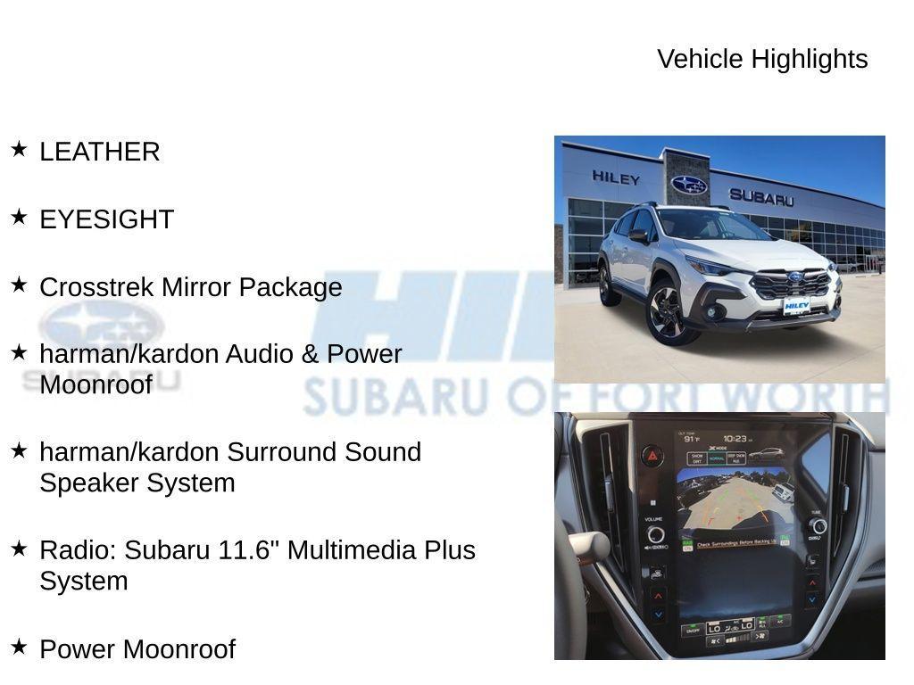 new 2025 Subaru Crosstrek car, priced at $32,583