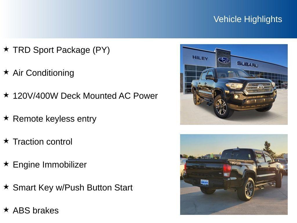 used 2017 Toyota Tacoma car, priced at $24,691