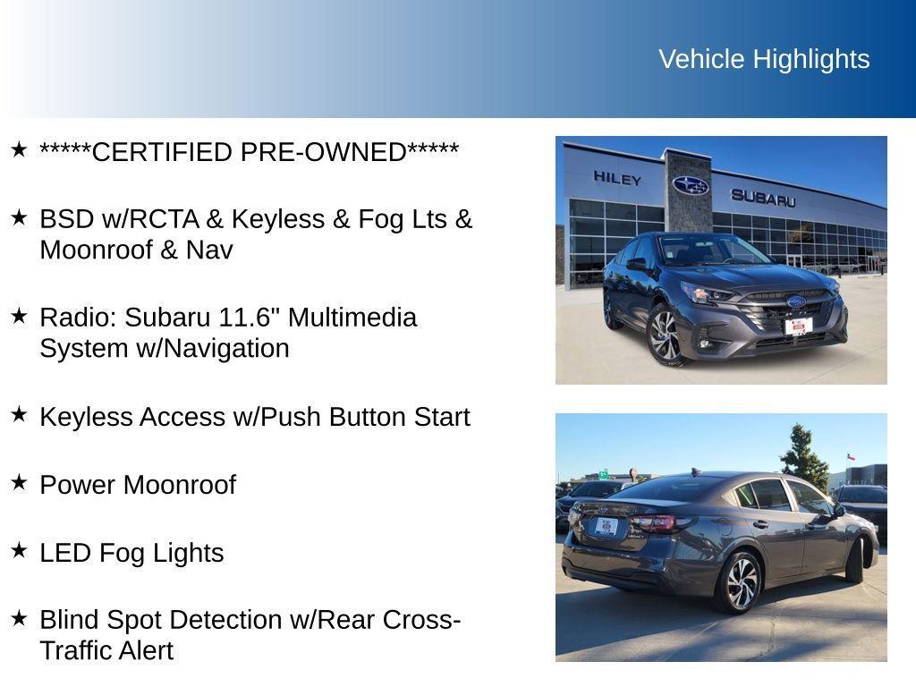 used 2025 Subaru Legacy car, priced at $25,791