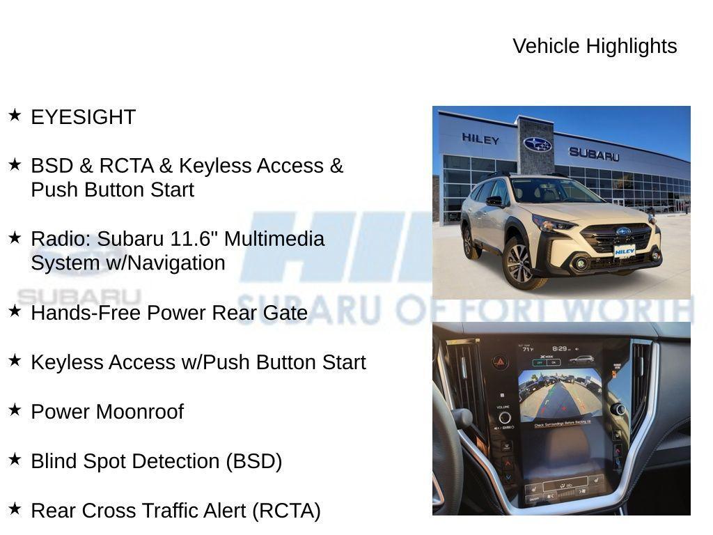 new 2025 Subaru Outback car, priced at $35,887
