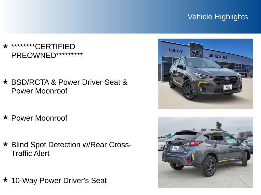 used 2024 Subaru Crosstrek car, priced at $26,691