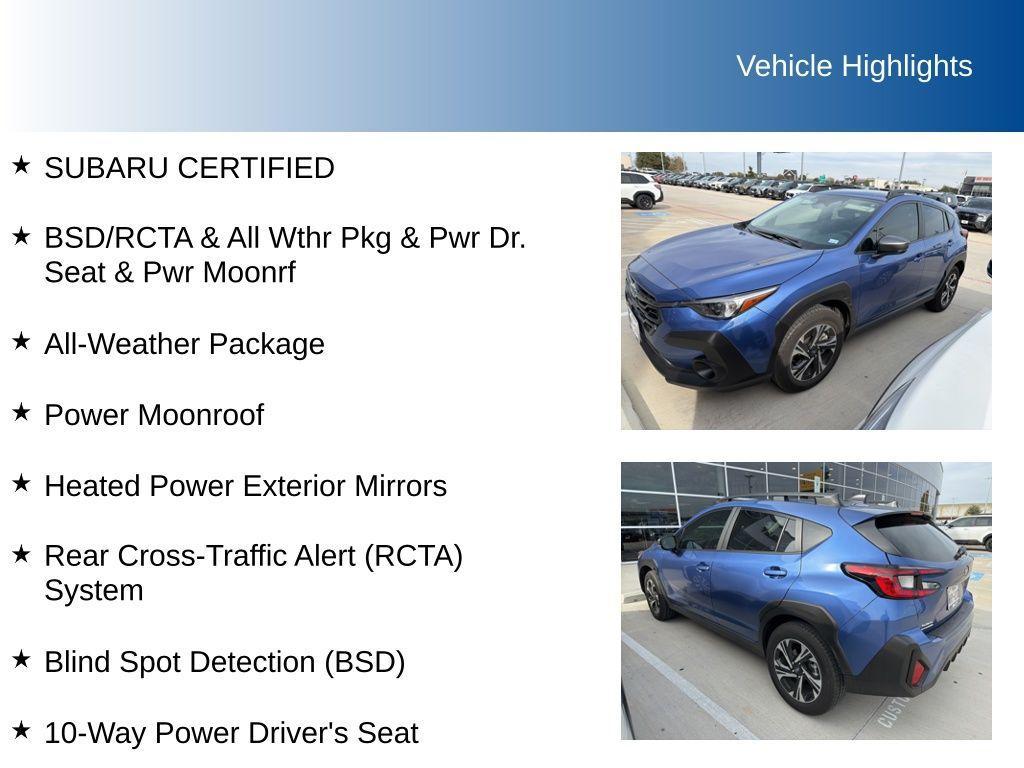 used 2025 Subaru Crosstrek car, priced at $28,498