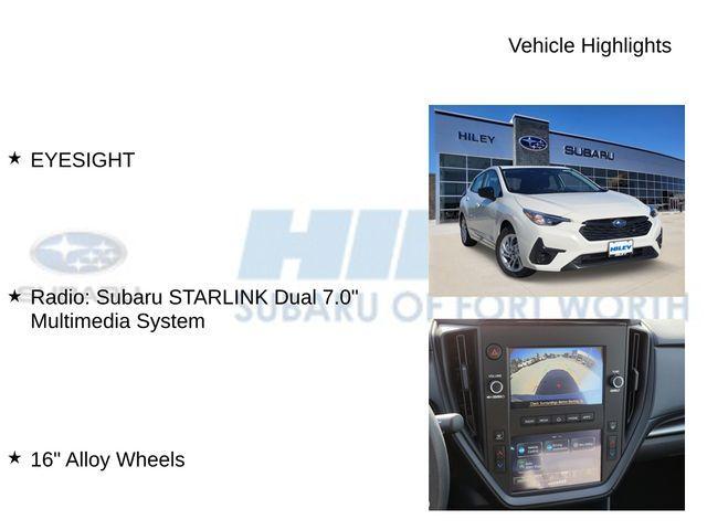 new 2025 Subaru Impreza car, priced at $24,860